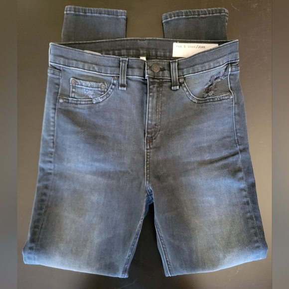 Rag & Bone Mid-Rise Skinny Leg Jeans - Picture 7 of 13